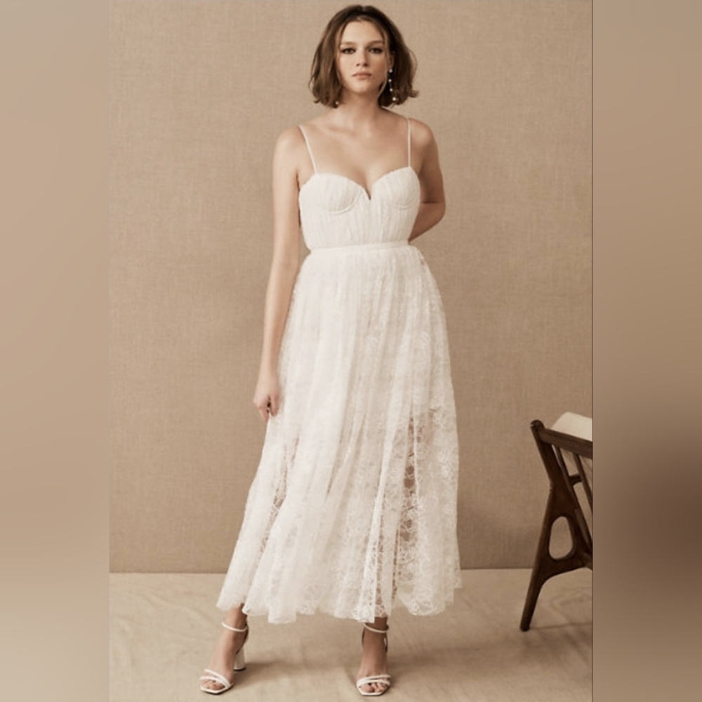 NWT BHLDN Sau Lee Selena Lace Dress  Color: Ivory